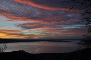 Oh yeah, and Croatia had awesome free camping. This is the sunset view from one of our favorite campsites in Europe!