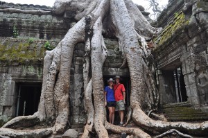 Big temple... bigger trees.