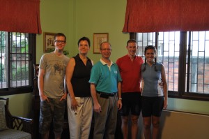 The Chappell family: Cody, Carrie and Martin and us. Such wonderful hosts!