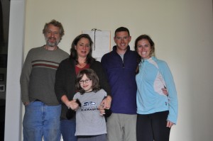 Us with Jeff, Robyn and Corbyn... great hosts for our stay on the farm!