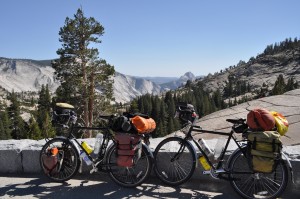 Our bikes in Yosemite. We've really put them to the test.... and they have survived!