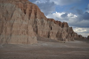 The walls of Cathedral Gorge