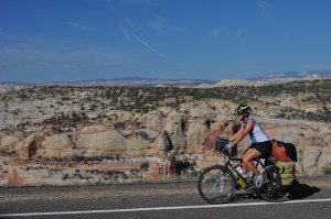 This stretch of highway followed the spine of the mountain, with steep drop-offs on each side. It was beautiful!