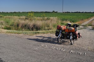 Rolling over 35,000 kilometers (21,000 miles) on the plains of Kansas.