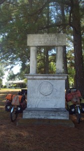 How did Alabama end up with the nicest state line marker? We're not sure, but this almost-posh marble sign greeted us back to the state we've called home. 