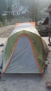 Ice on the the tent... and everything else... makes for a slow start in the morning!