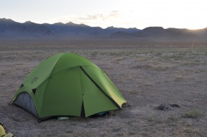 Free campsite, middle-of-nowhere, Nevada.