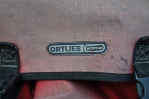 Well-used and loved--our Ortlieb panniers went the distance.