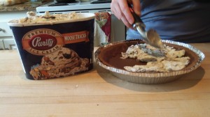 Yes, that's right... Moose Tracks ice cream going in the middle. 