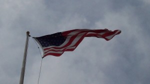 When I see a flag like this, I hope it's a tailwind for some cyclist out there!