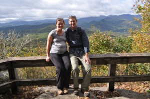 Overlook from the hike... we had great fall weather!