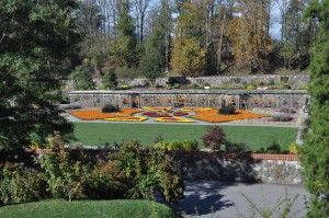 Distant view of the walled garden. We spent a couple of hours exploring this area.