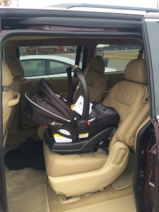 We did go ahead and install the car seat in the minivan so we'll be ready when Baby G arrives! 