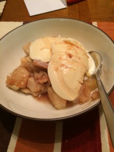 And... served with ice cream. #ofcourse