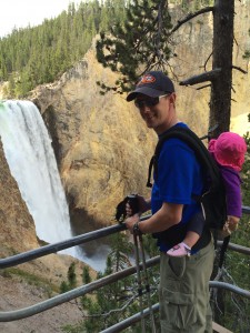 We had a little bit of extra time so we headed back to the Canyon for a side trip we had missed on Sunday—a walk down to Uncle Tom’s Point. This “trail” takes you down into the Canyon via 327 metal stairs. It was a breathtaking, up-close view of the falls!